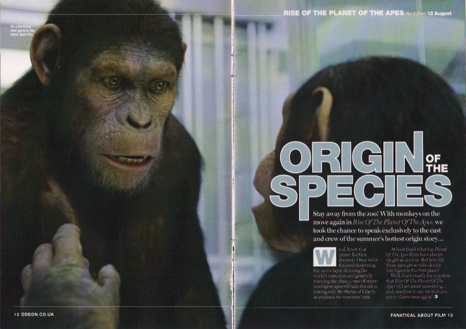 Odeon - Aug 2011 - Origin of the Species - Page 2
Keywords: rise_planet_apes_media;